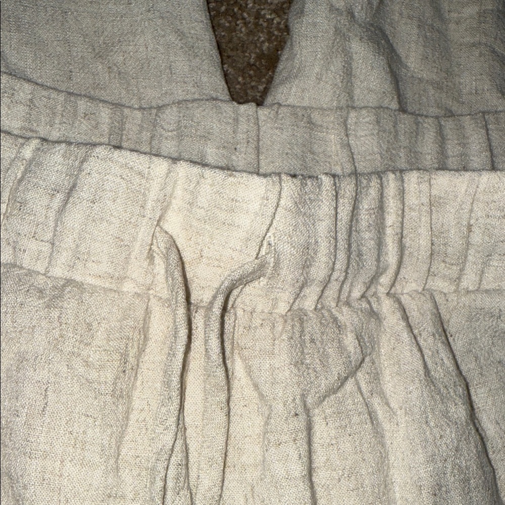 Baltic Born Cream Linen Blend Wide Leg Pants - XL - NWT B8 - Picture 3 of 8